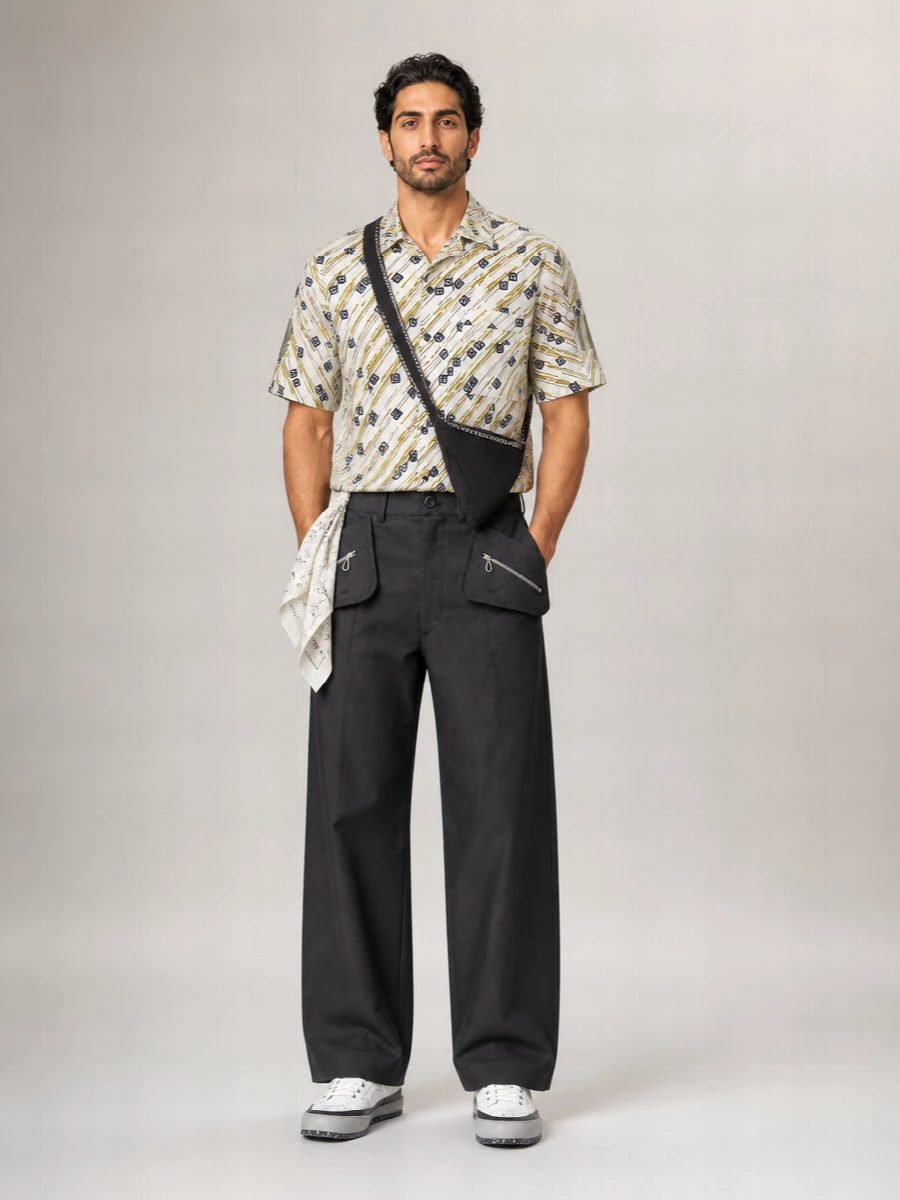 Kiko Kostadinov Cotton Printed Short-Sleeve Shirt