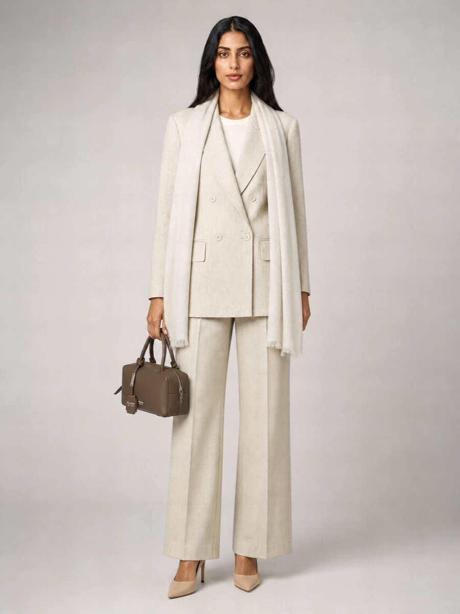 Max Mara Linen Wide-Leg Trousers