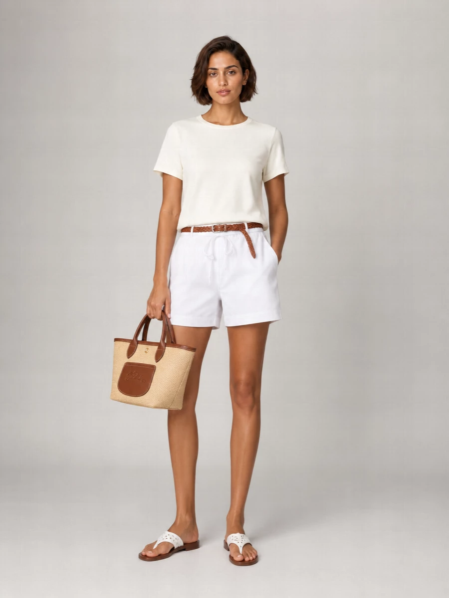 Loulou Studio Cotton Knee-Length Shorts