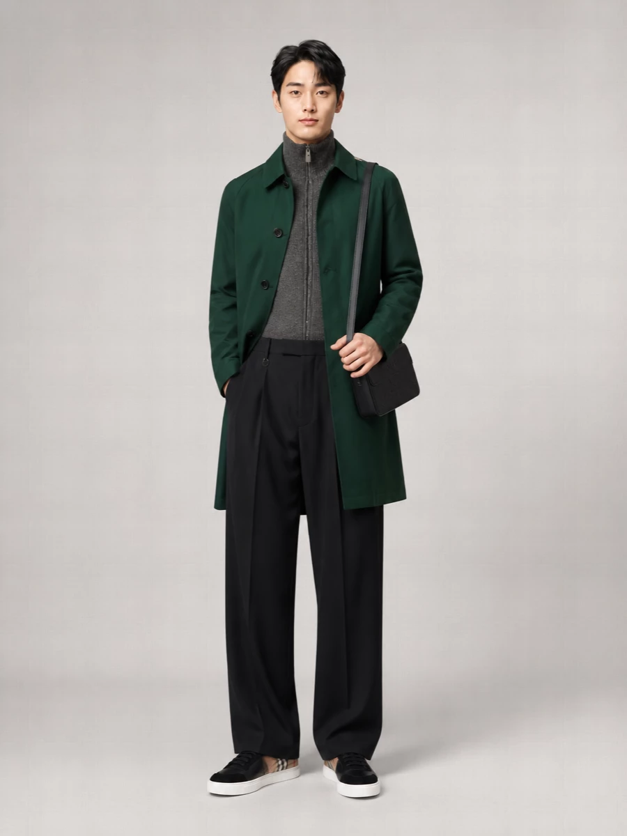 Burberry Cotton Reversible Single Breasted Trench Coat