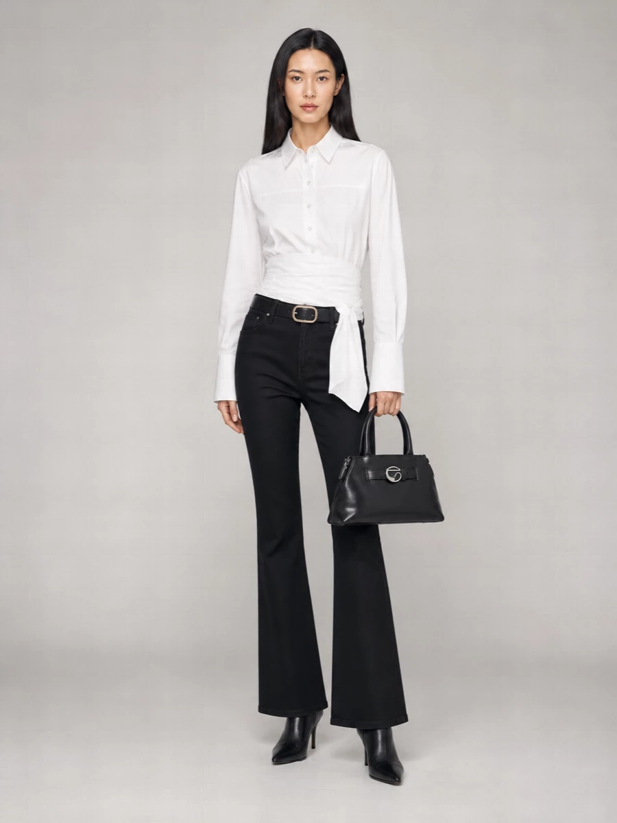 7 For All Mankind Denim Flared Trousers