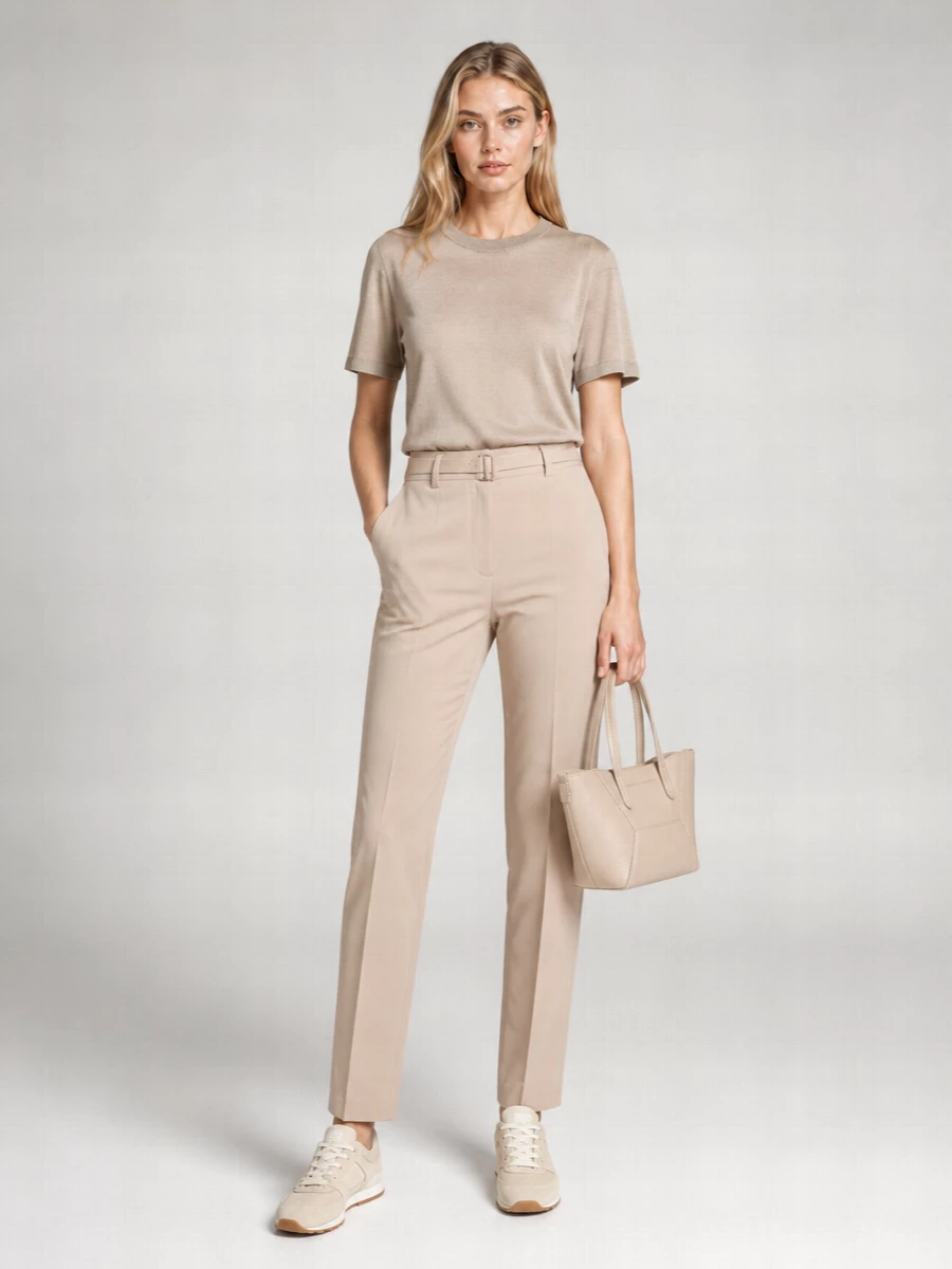 Brunello Cucinelli Linen Crewneck Short-Sleeve T-Shirt
