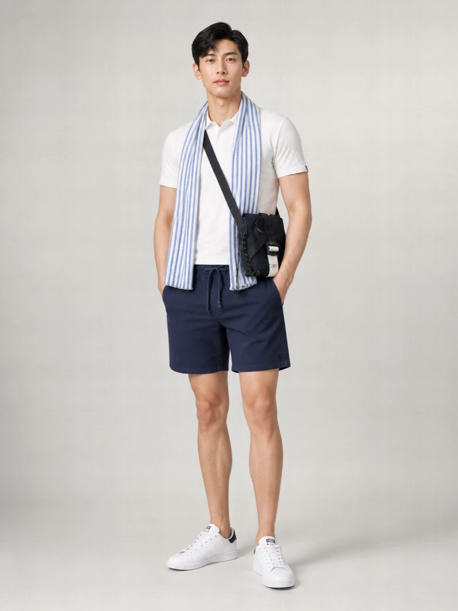 K-Way Cotton Short-Sleeve Polo Shirt