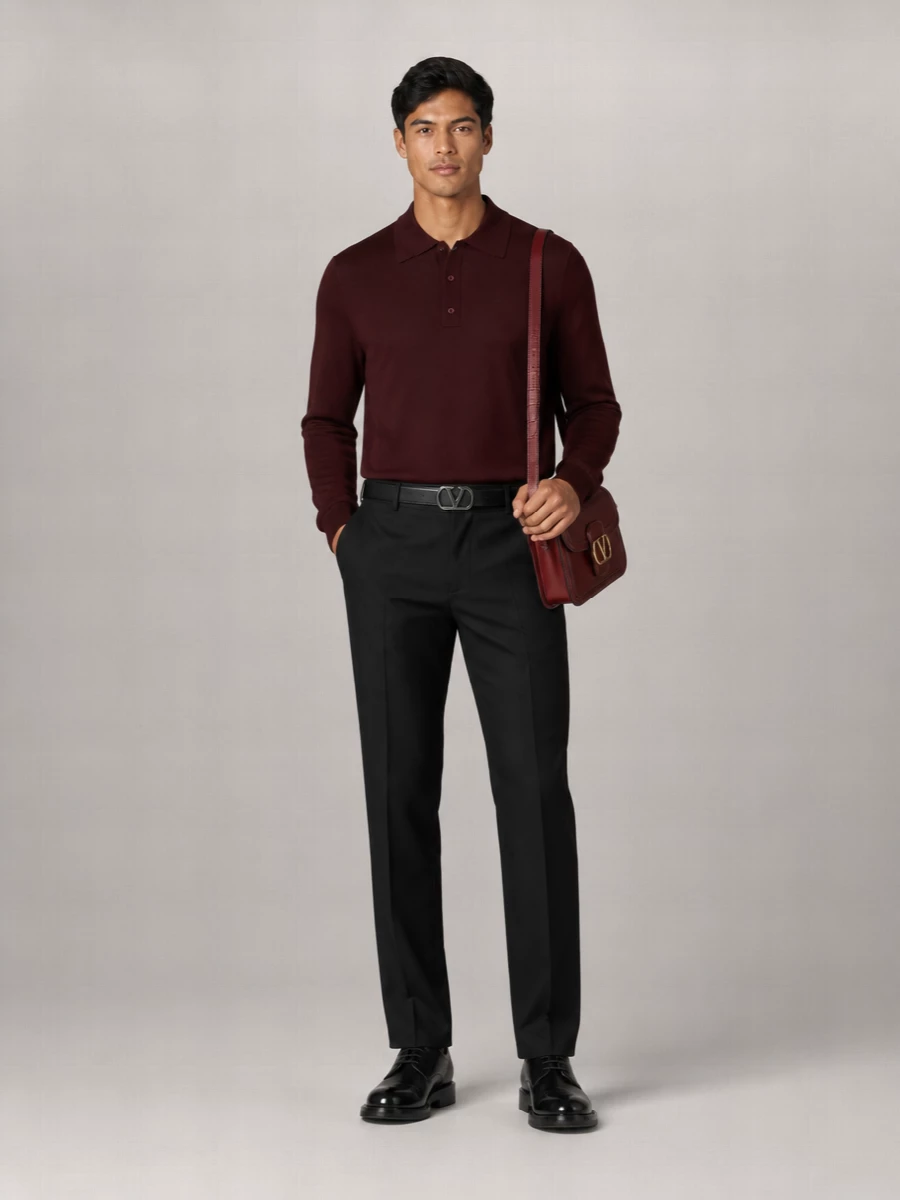 Valentino Garavani Wool Polo Shirt