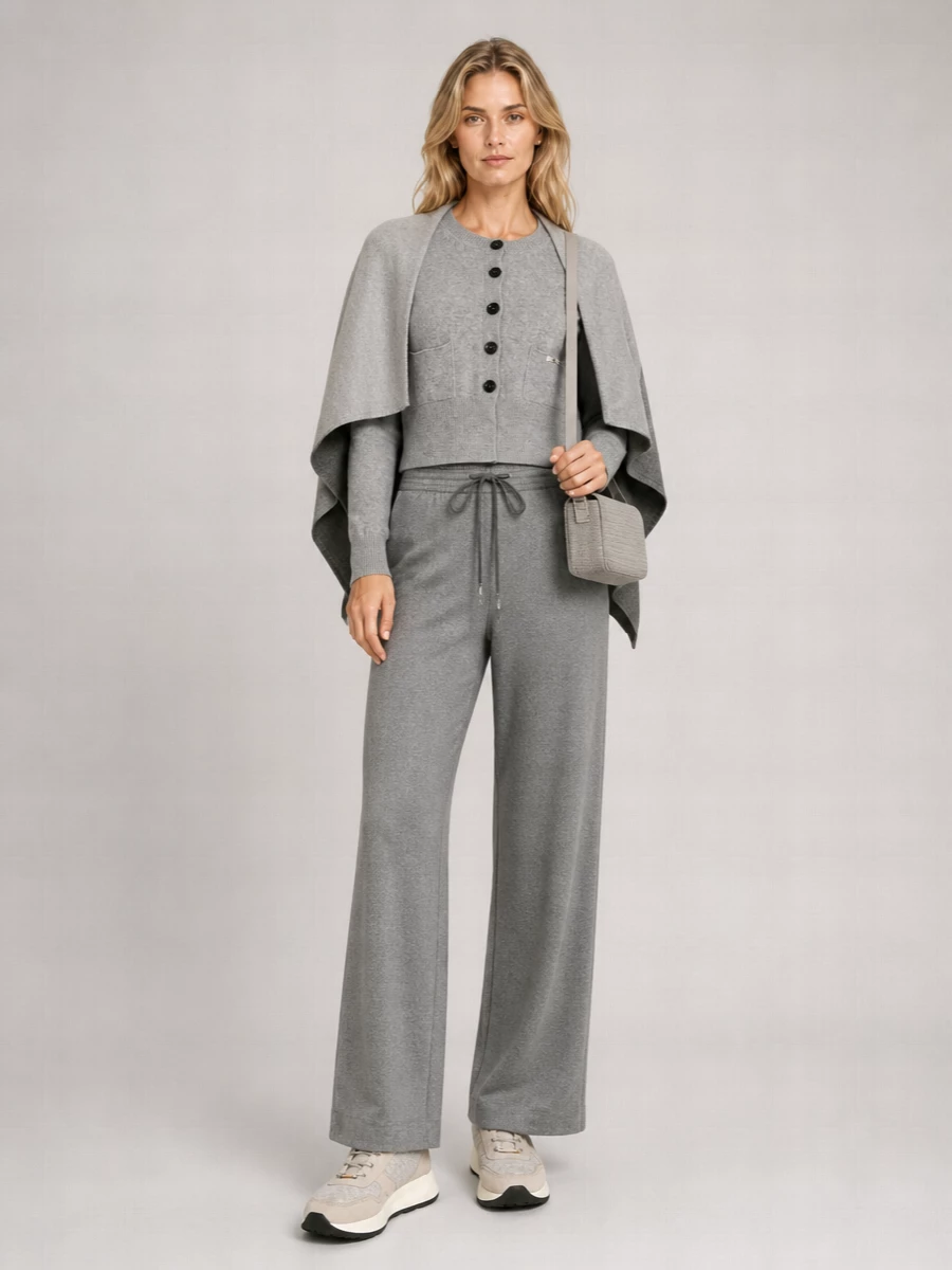 Elisabetta Franchi Cashmere Cropped Long-Sleeve Cardigan