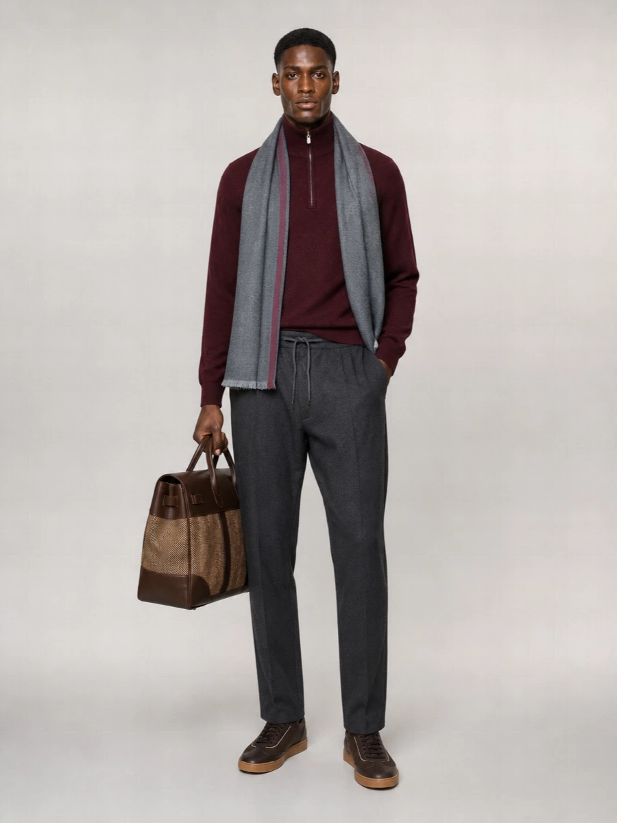 Brunello Cucinelli Cashmere Half-Zip Sweater