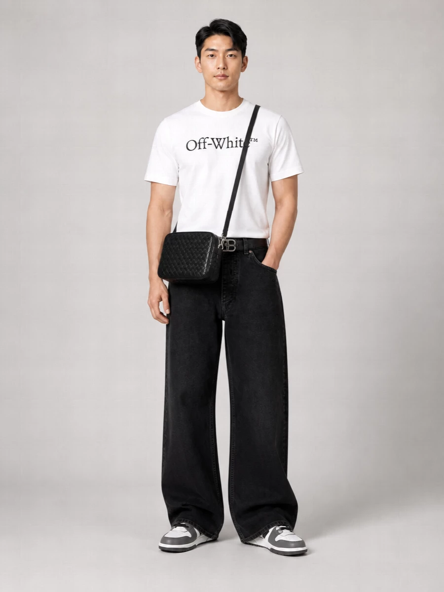 Off-White Cotton Logo-Print Short-Sleeve T-Shirt