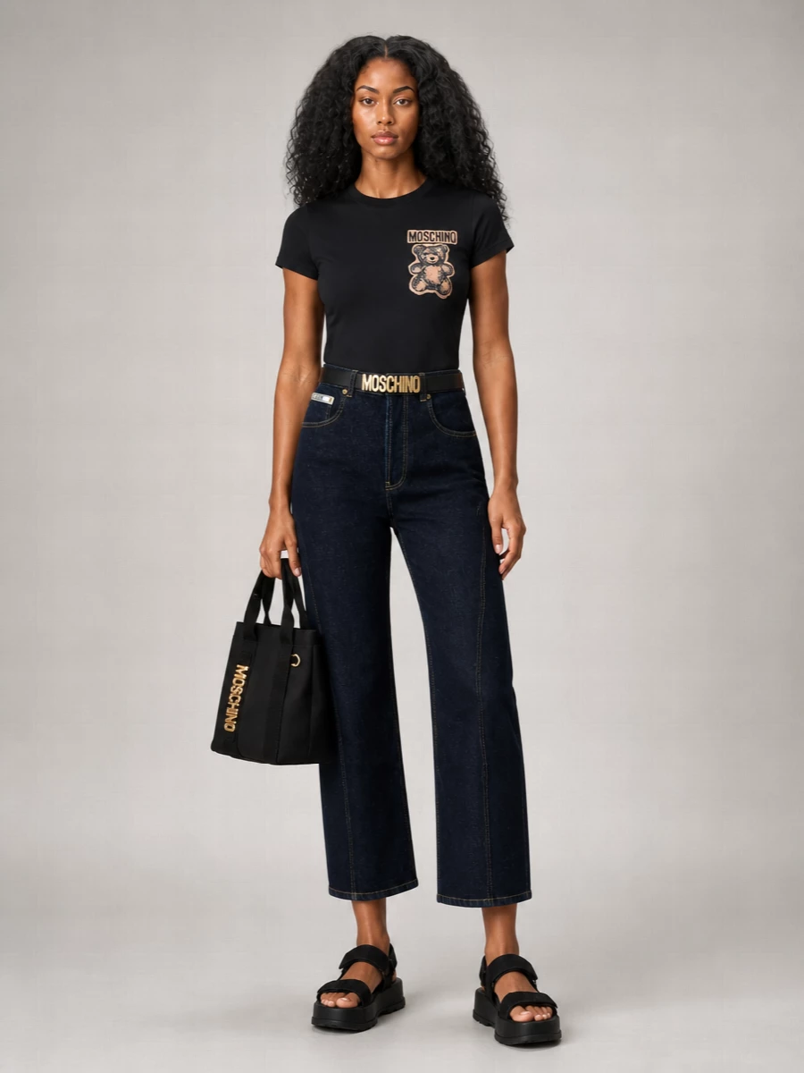 Moschino Logo Print Short-Sleeve T-Shirt