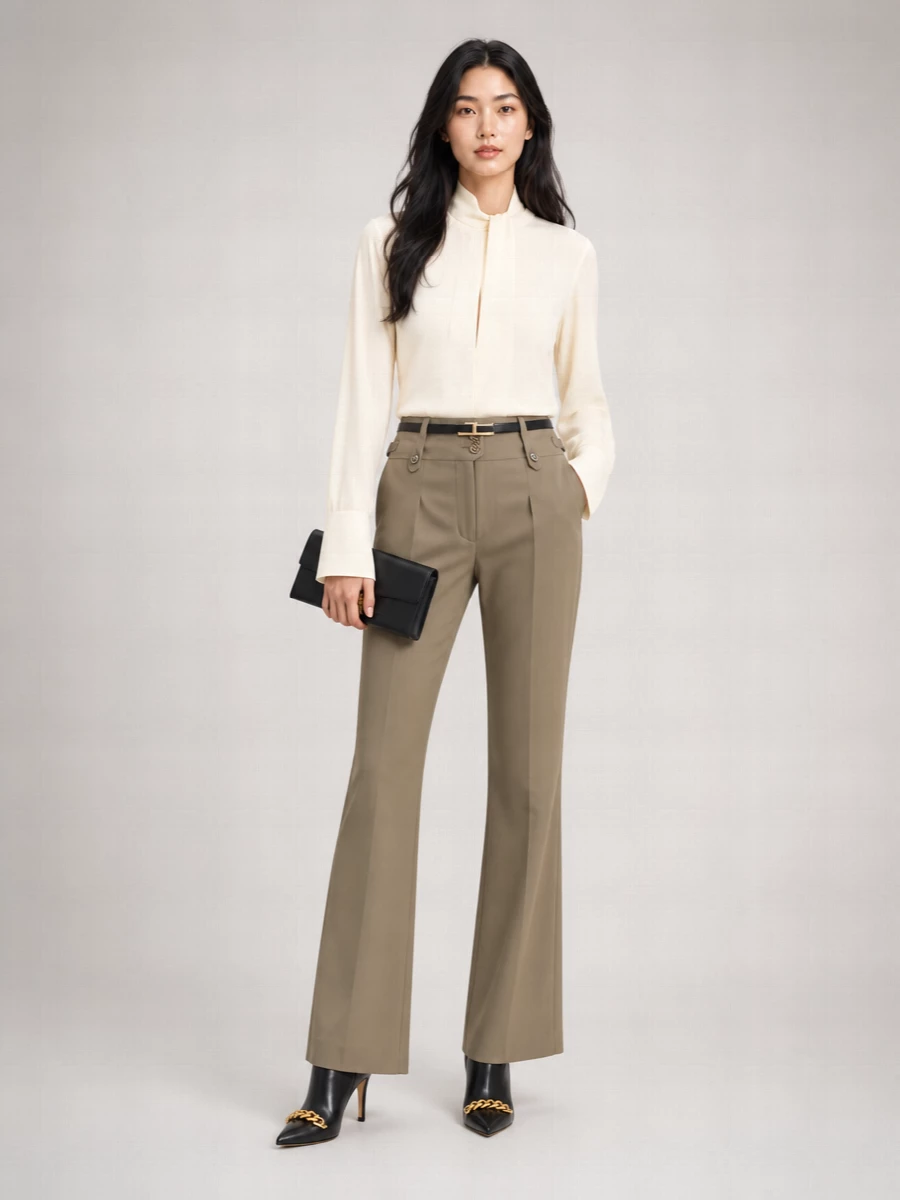 Tom Ford Silk Flared Trousers