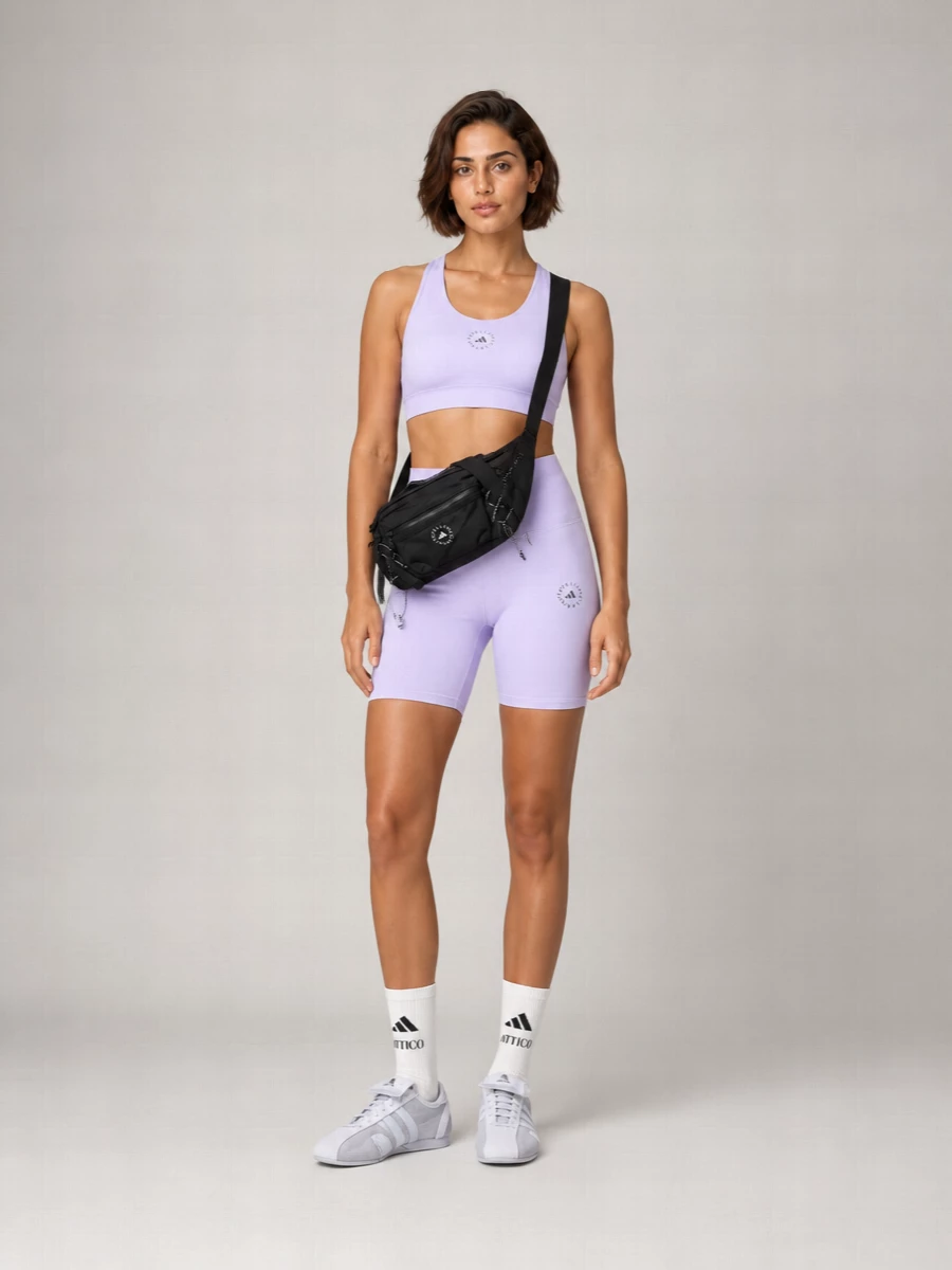 Adidas By Stella Mccartney High-Rise Knee-Length Shorts