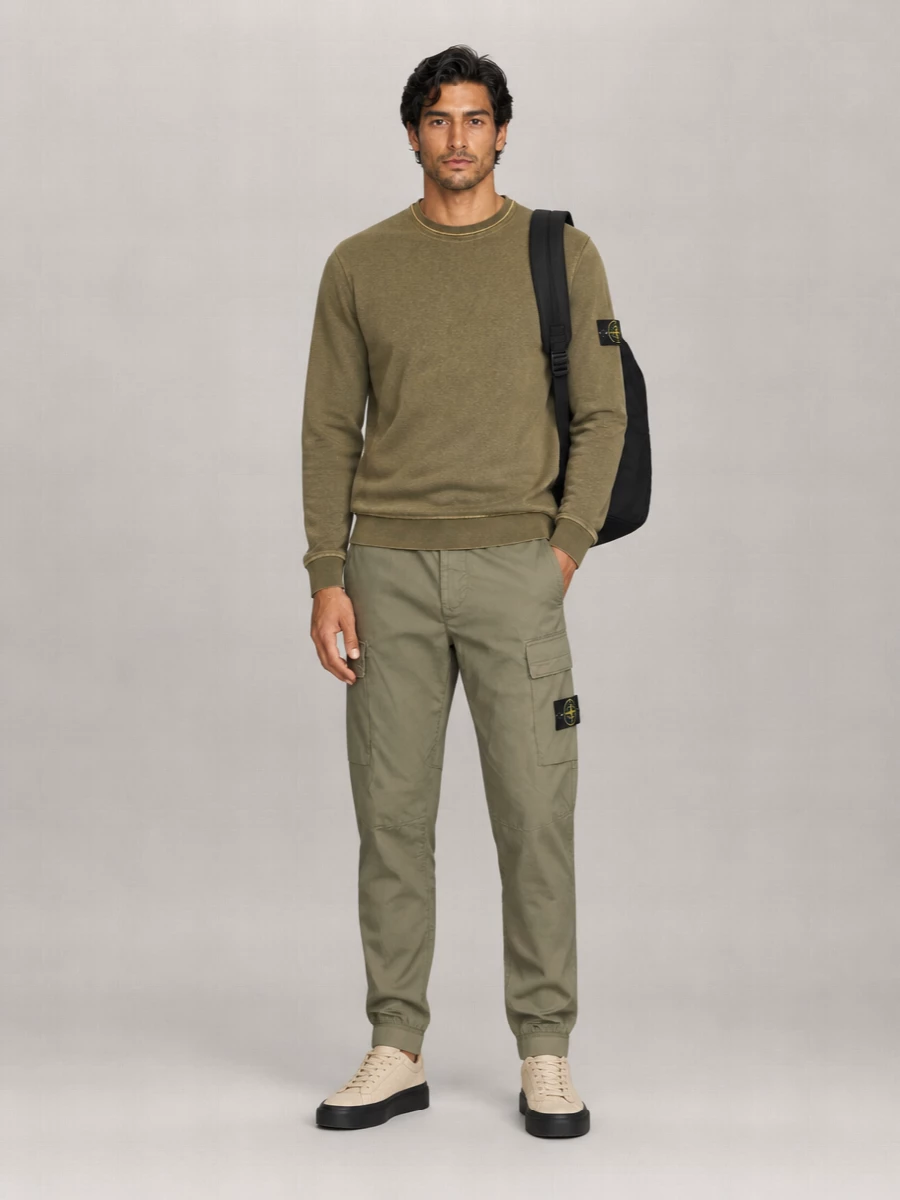 Stone Island Cotton Relaxed-Fit Crewneck Sweatshirt