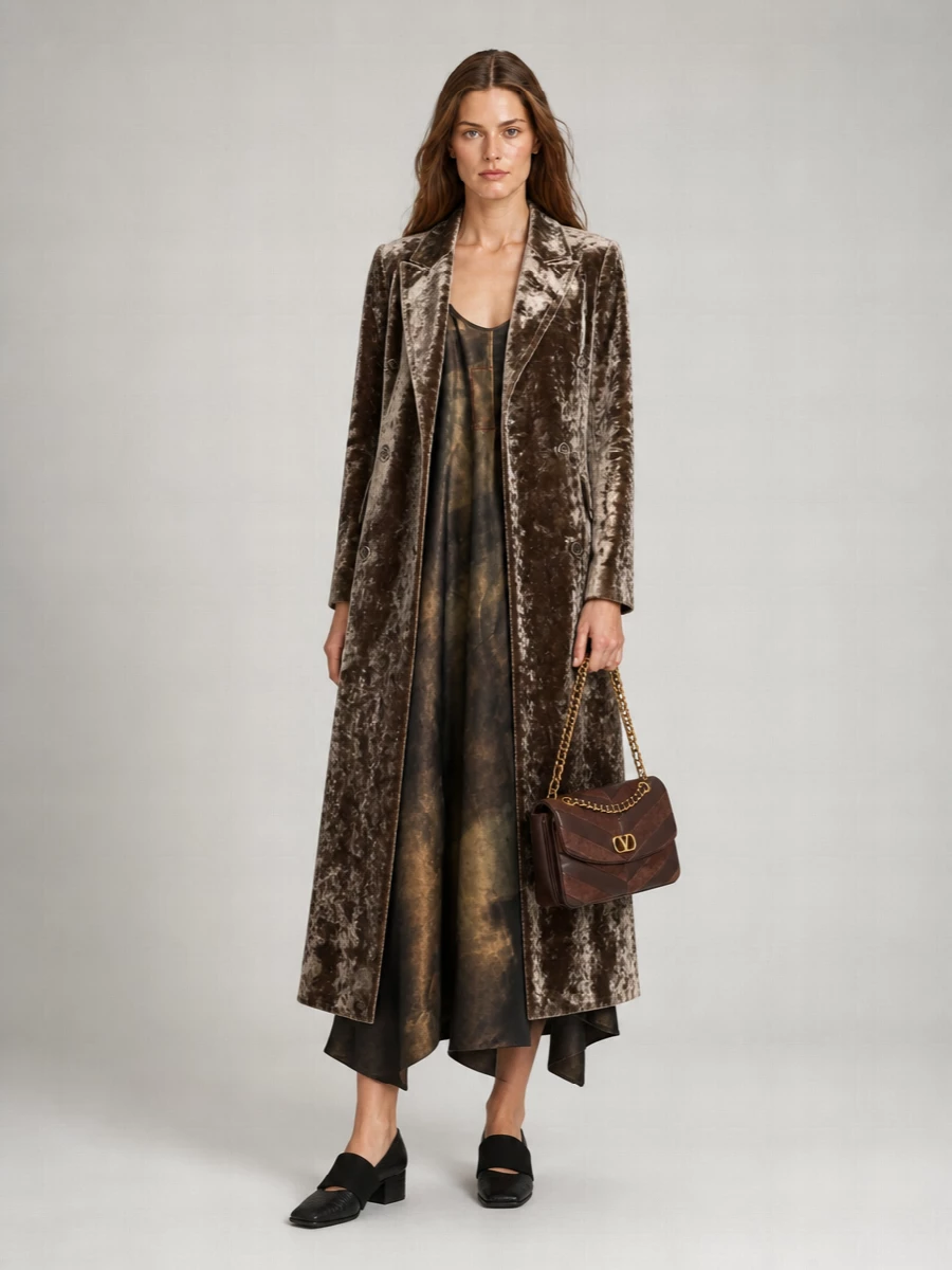 Uma Wang Cupro Midi Dress