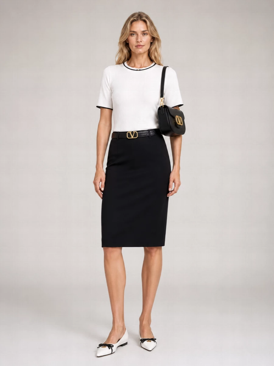 Valentino Virgin Wool Knit T-Shirt