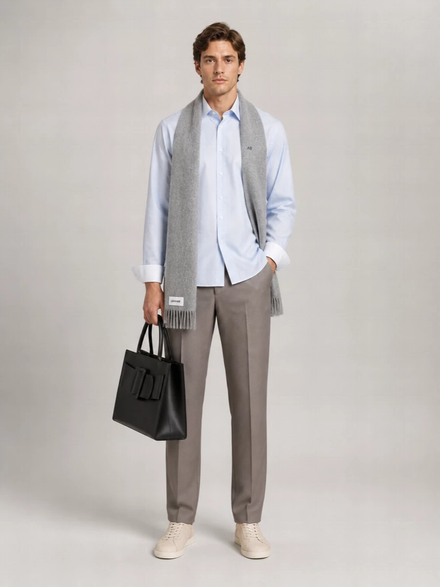 Acne Studios Cotton Relaxed-Fit Two-Tone Shirt