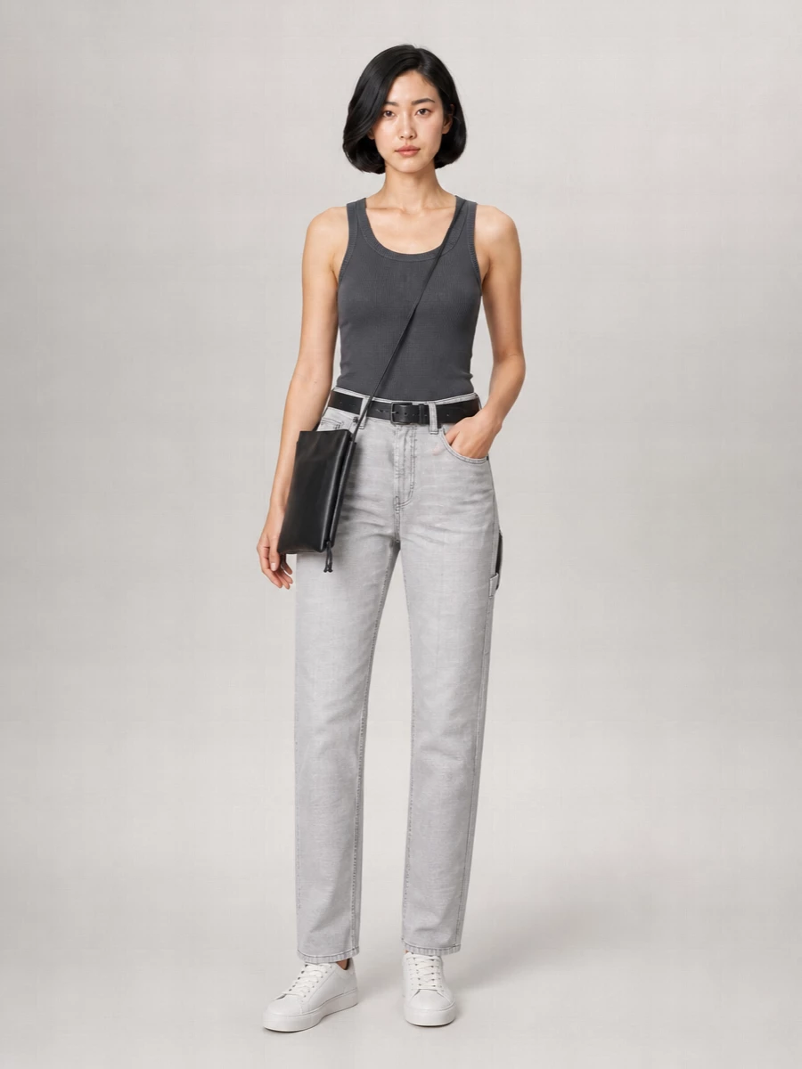Hereu Leather Interwoven Cross-Body Bag