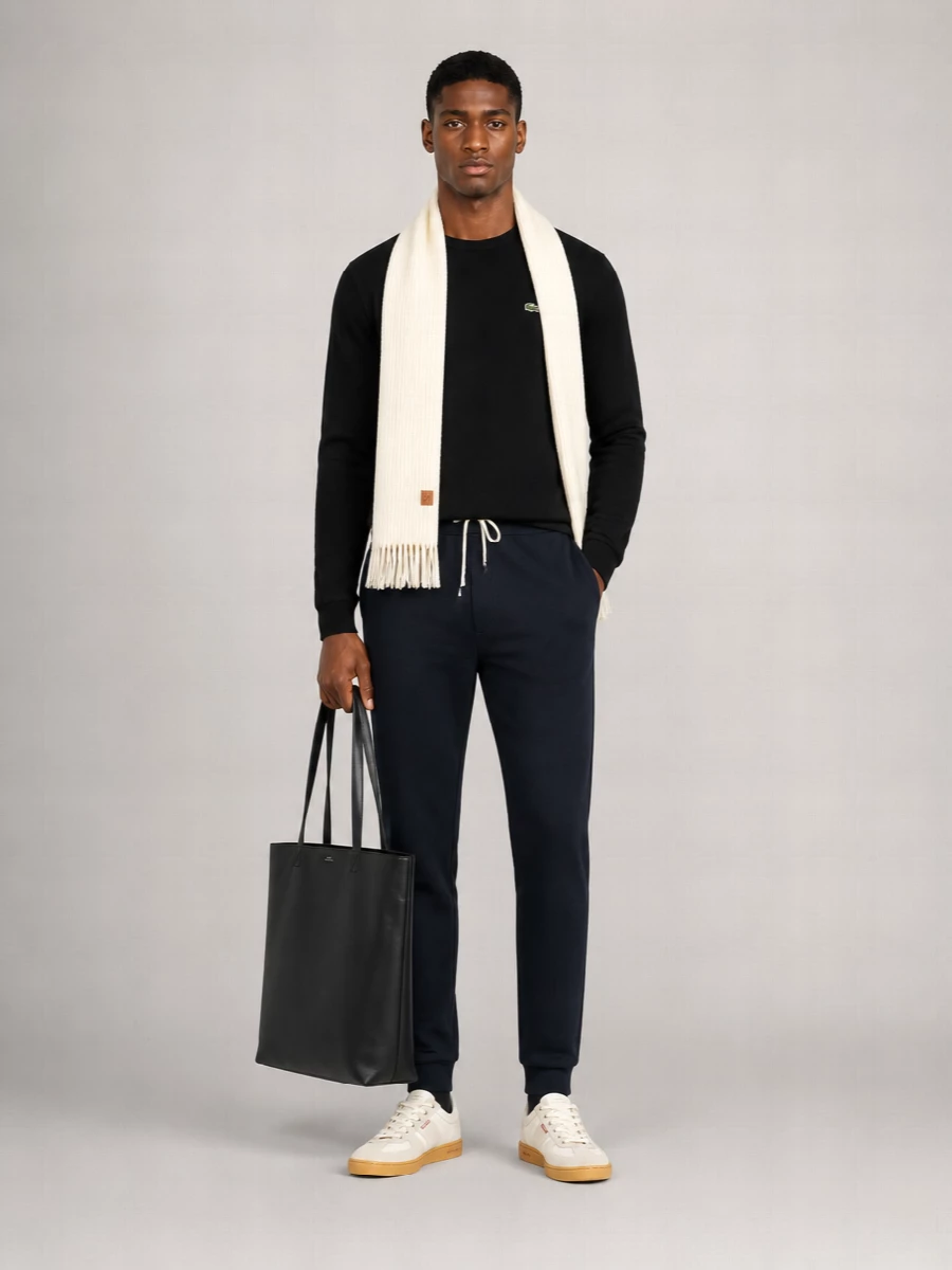Comme Des Garçons Ribbed Asymmetric Cotton Sweater