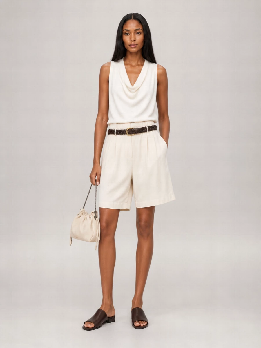 Brunello Cucinelli Baggy Knee-Length Shorts