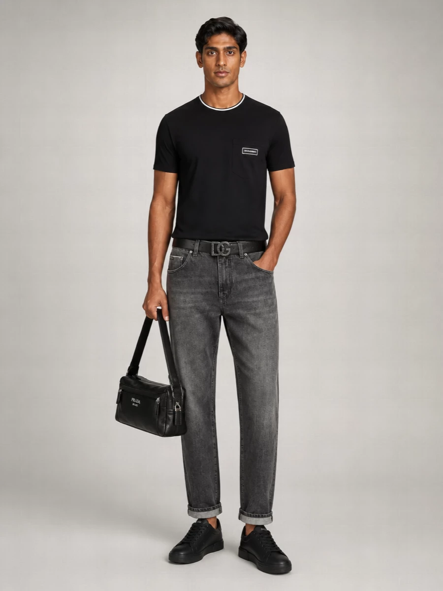Dolce&Gabbana Cotton Logo Pocket T-Shirt