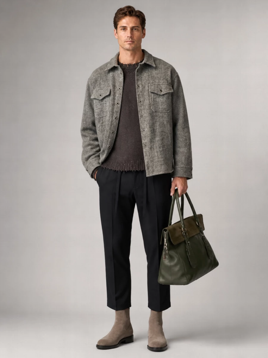 Uma Wang Wool Shirt Jacket