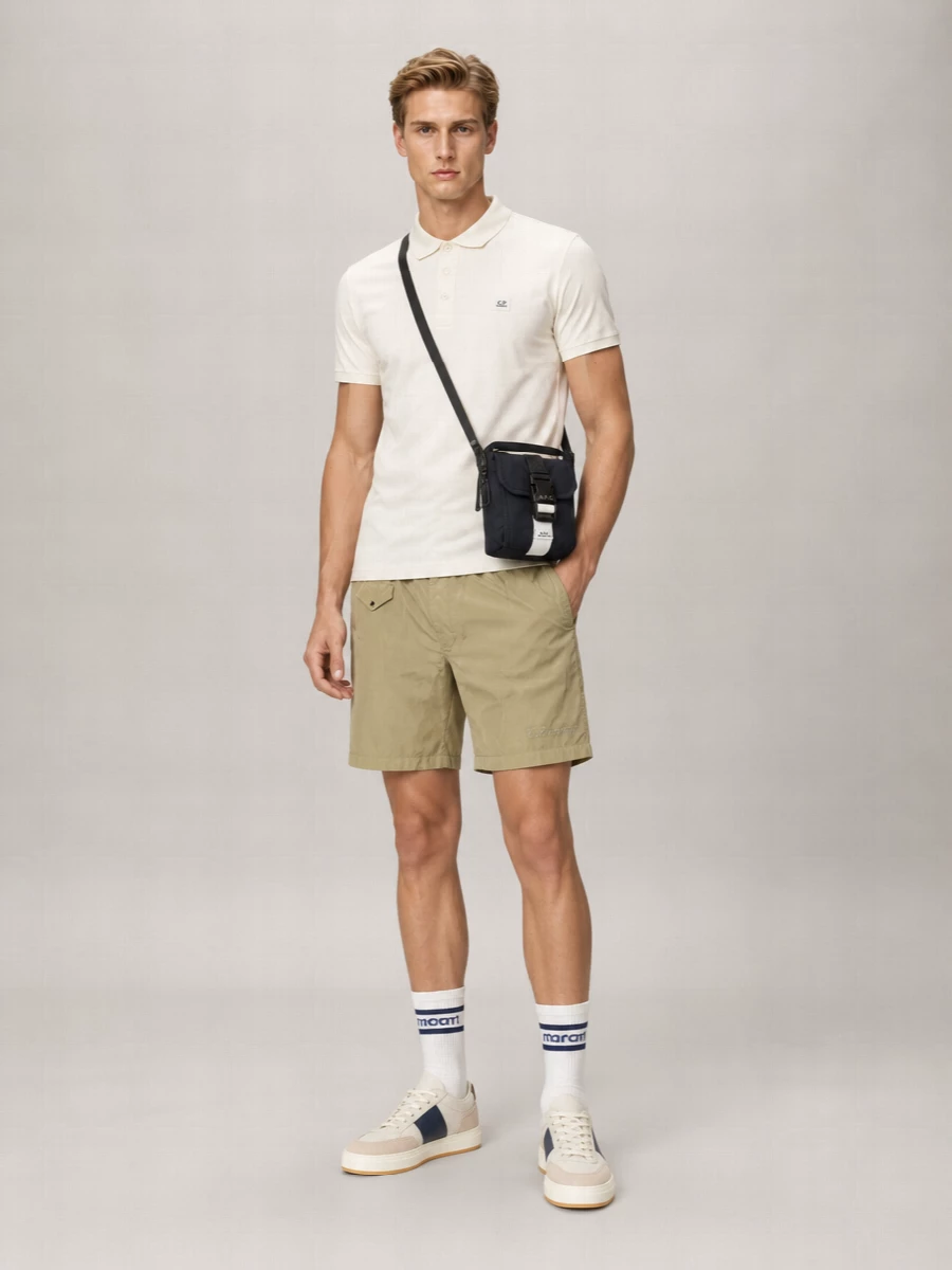 C.p. Company Mercerized Cotton Regular-Fit Short-Sleeve Polo Shirt