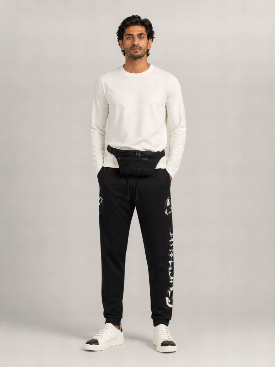 Y-3 Leather Low-Top Sneakers
