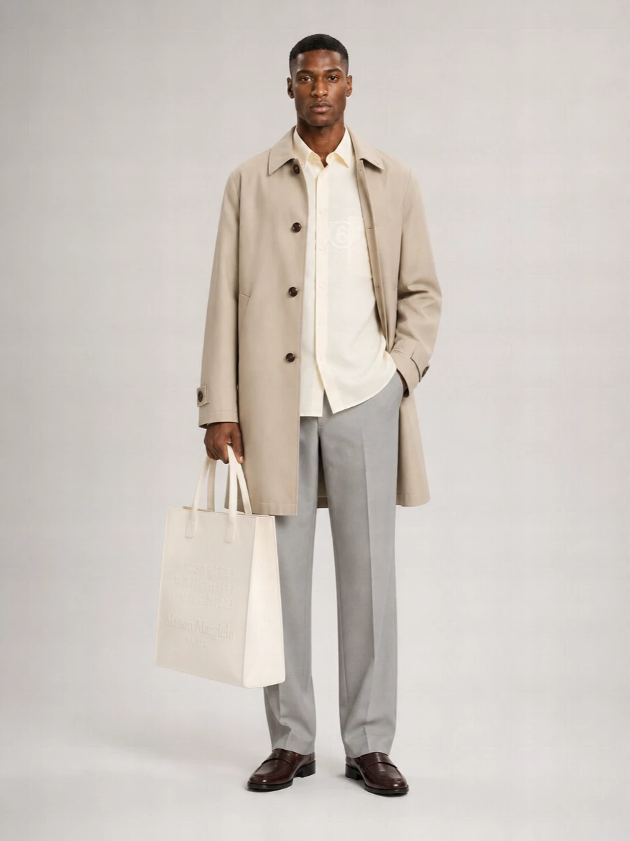 Mm6 Maison Margiela Single-Breasted Coat