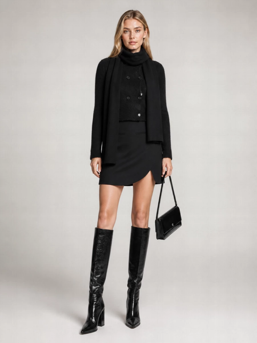 Courrèges merino wool cardigan