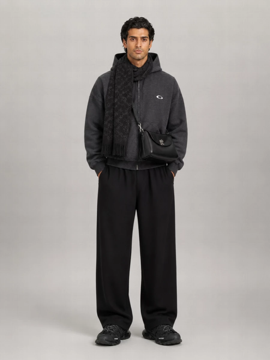 Balenciaga Cotton Zip-Up Hoodie