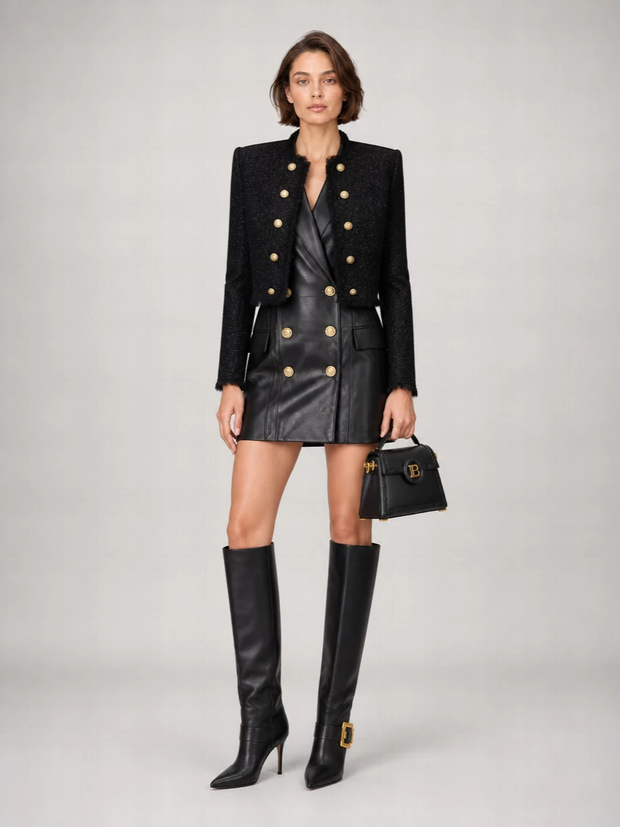 Balmain Double-Breasted Coat