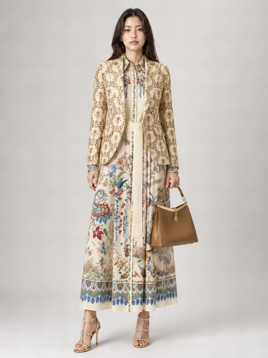 Etro Embroidered Single-Breasted Blazer