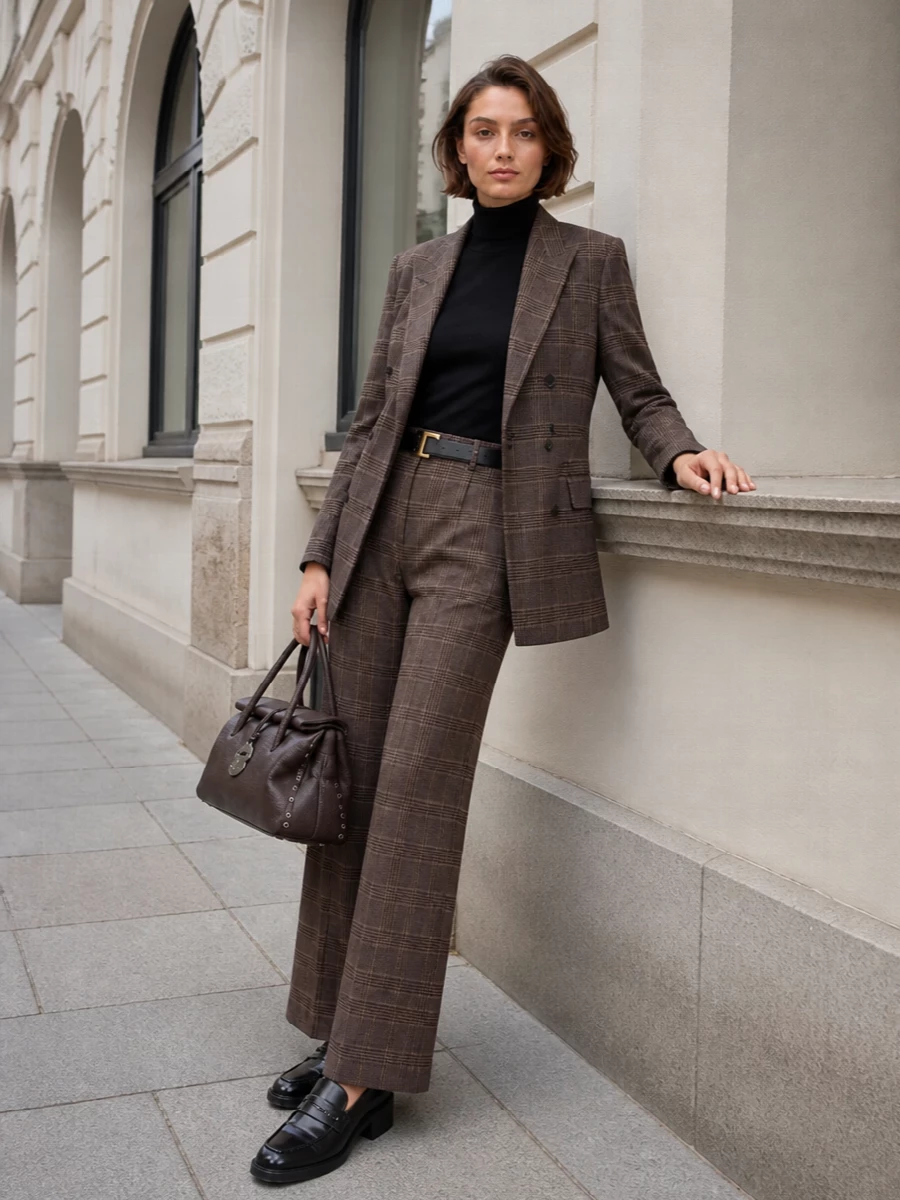 Tagliatore blazer max mara wide leg trousers