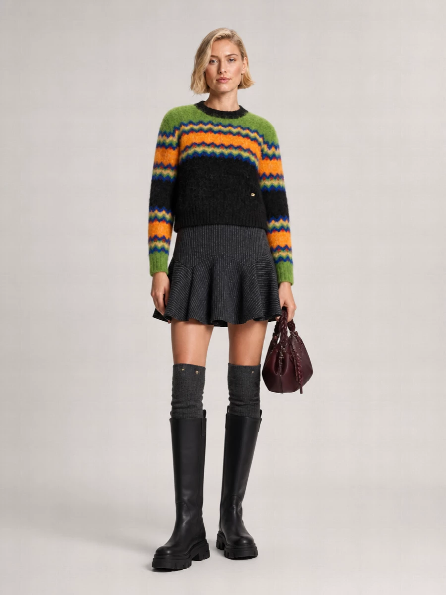 Ganni Bou Small Woven Shoulder Bag