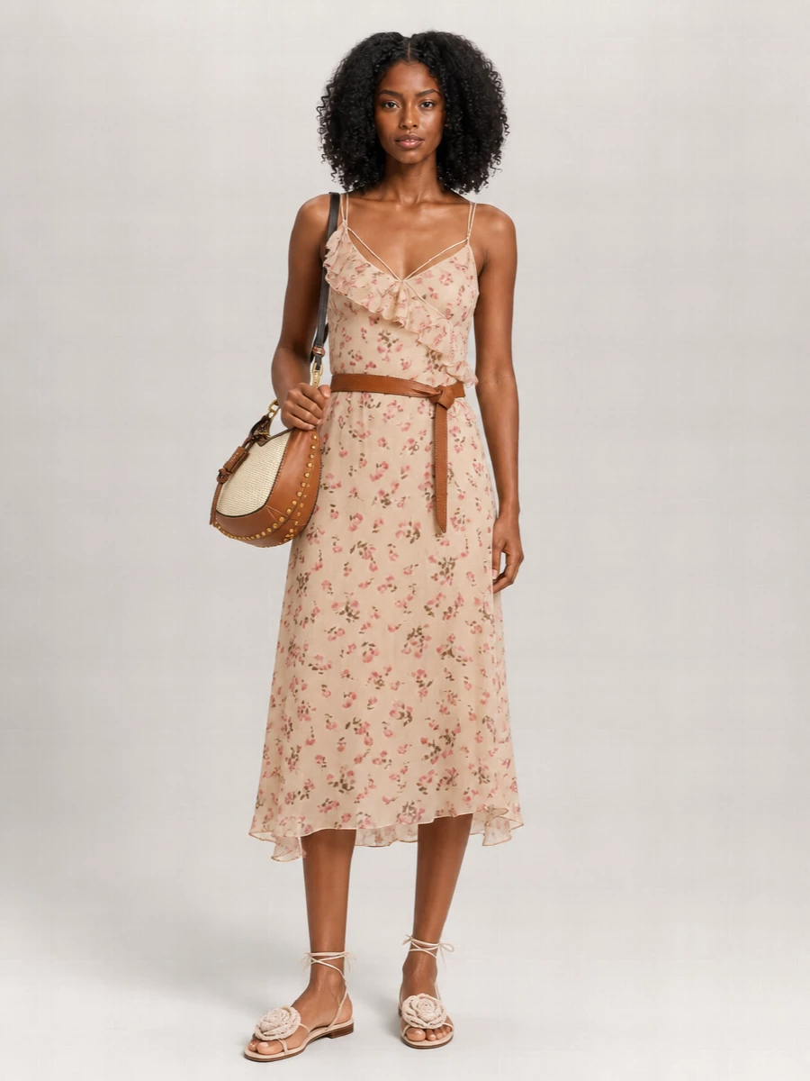 Isabel Marant Etoile Floral-Print Midi Dress