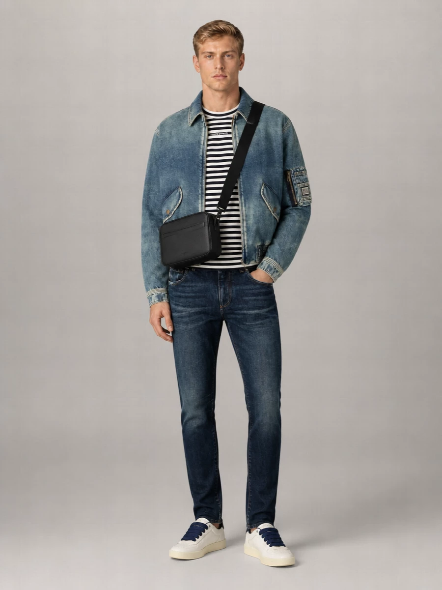 Dolce&Gabbana Denim Bomber Jacket