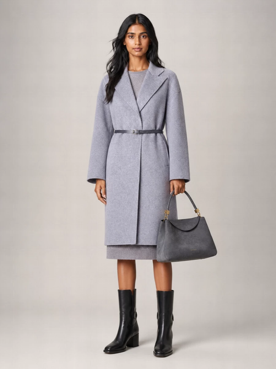 Semicouture Wool Long Coat