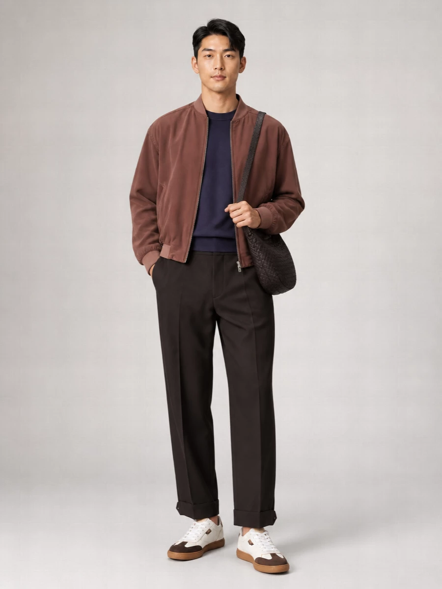 Versace Silk Oversized Bomber Jacket