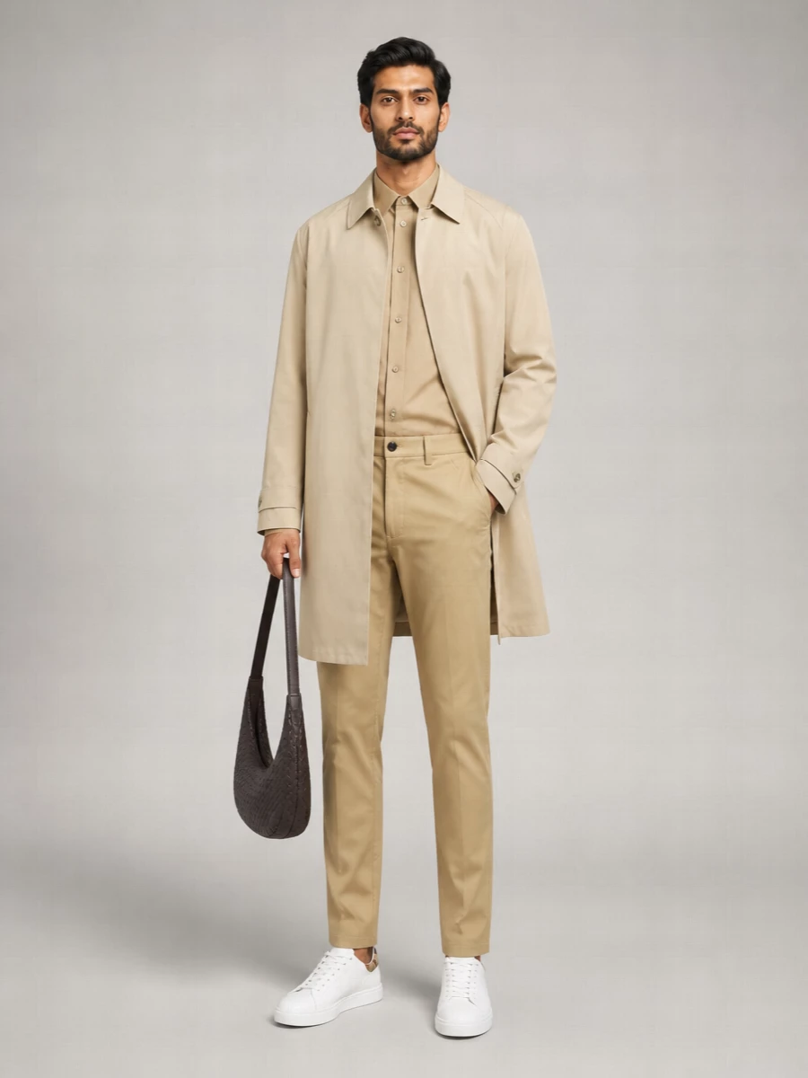 Burberry Cotton Single-Breasted Coat