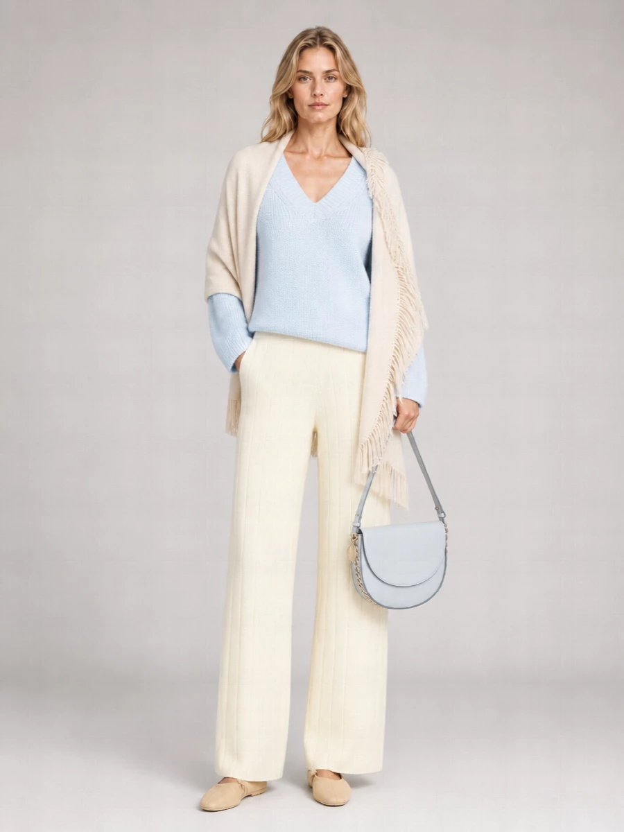 Loulou Studio Cashmere U-Neck Long-Sleeve Sweater
