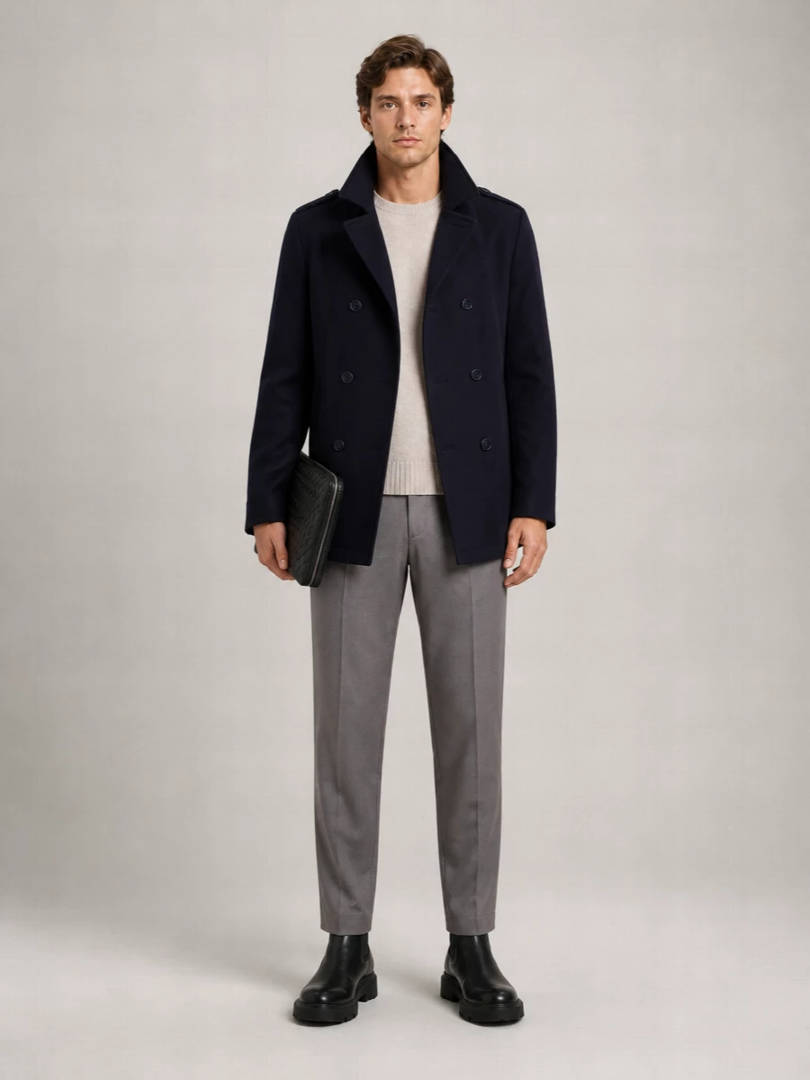 Herno Wool Peacoat