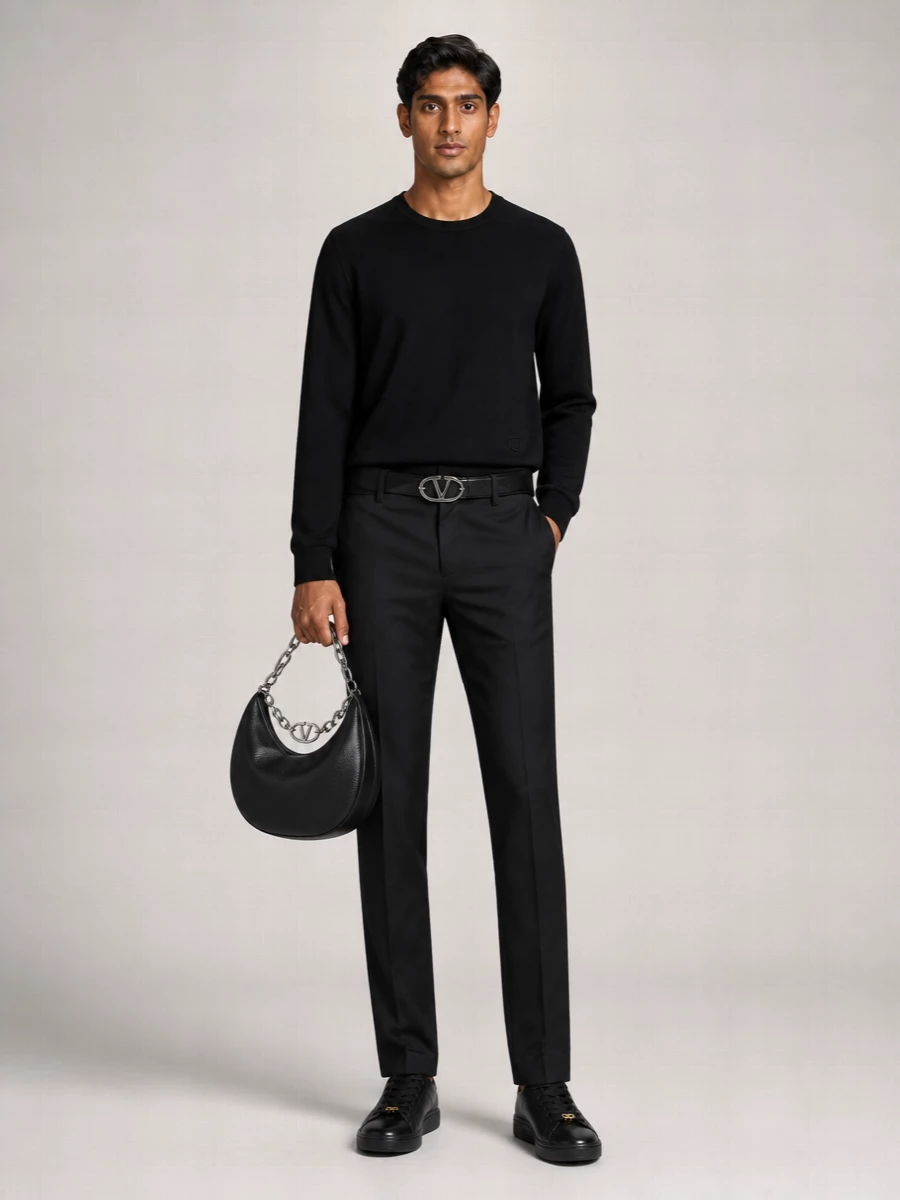 Valentino Virgin Wool Crewneck Sweater