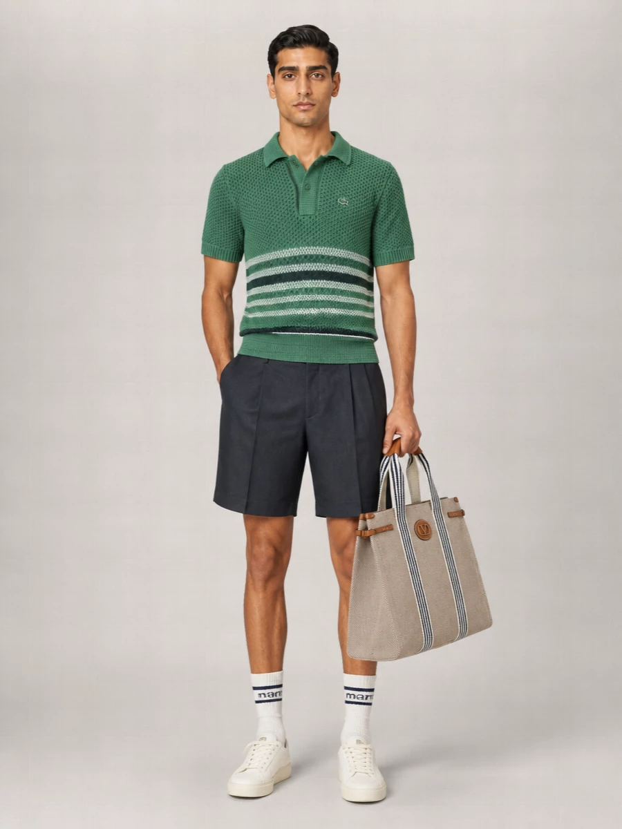 Lacoste Crewneck Polo Shirt