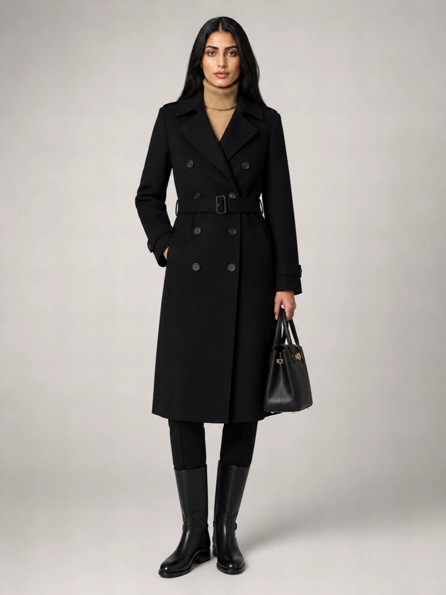 Burberry cashmere trench coat