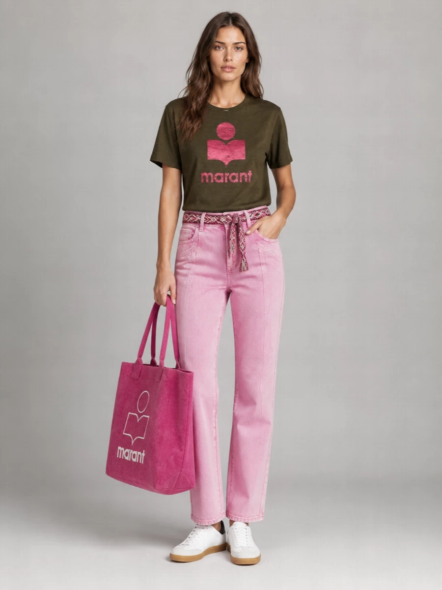 Isabel Marant Etoile Linen Relaxed-Fit T-Shirt