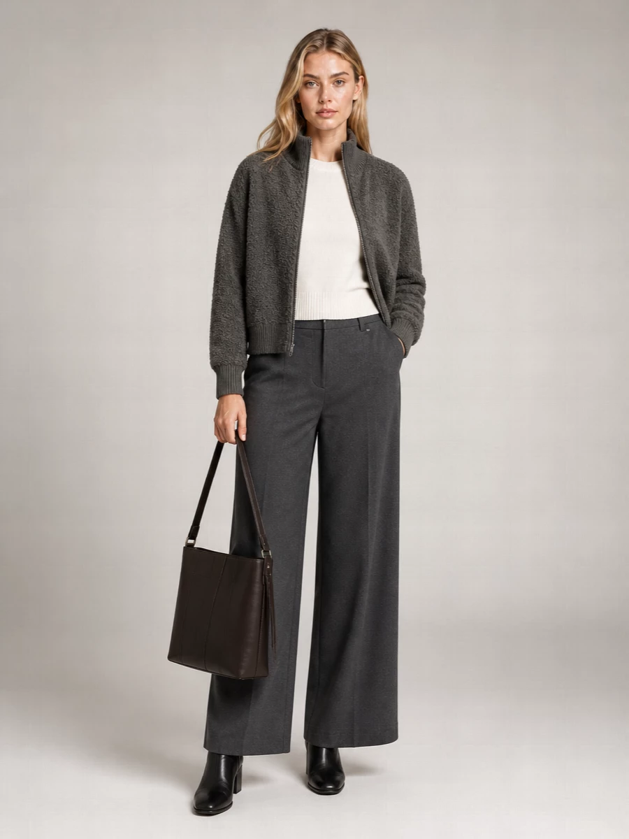 Herno Wool Zip-Up Jacket