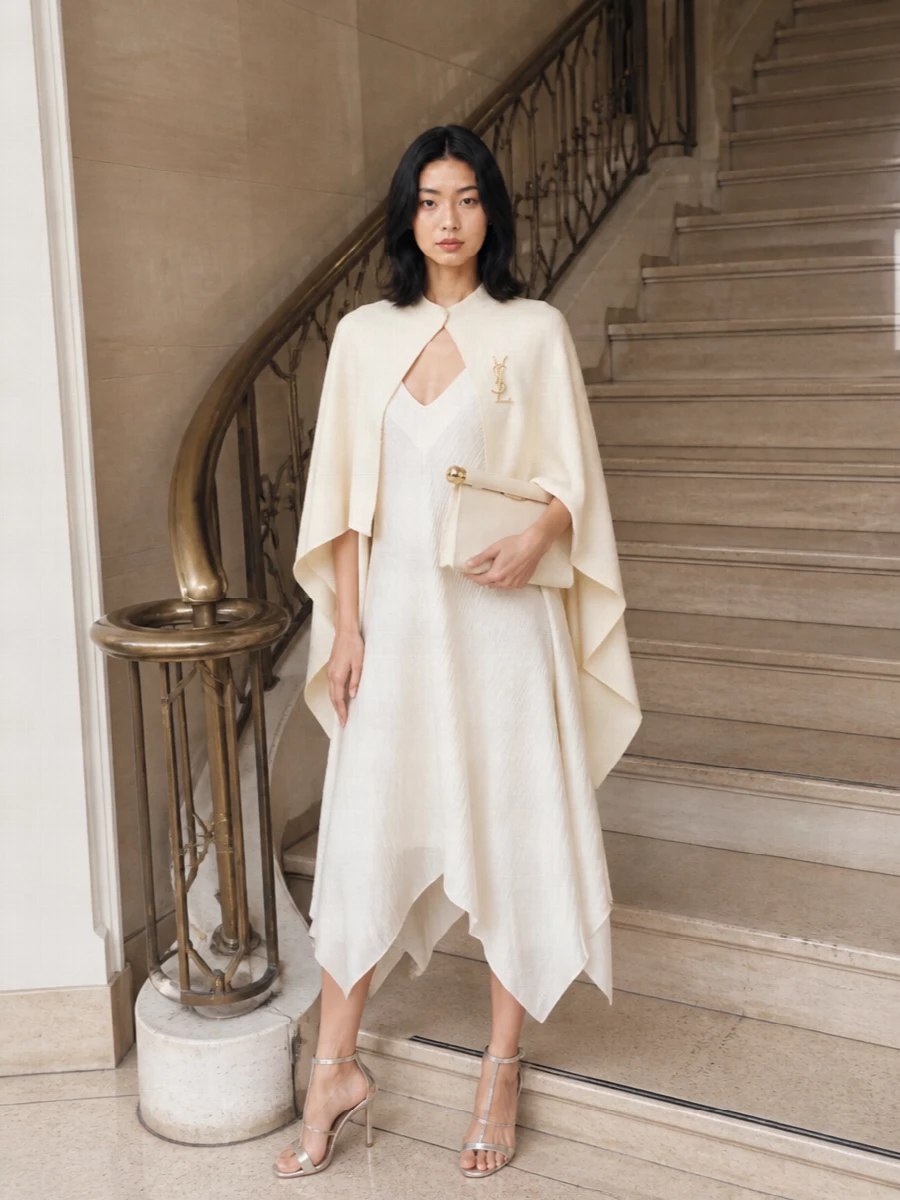 Jw anderson ivory pleated dress silver sandals