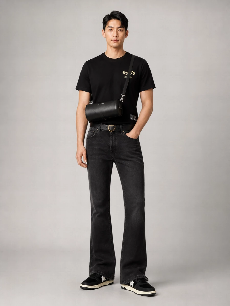 Amiri logo print cotton crew neck t-shirt