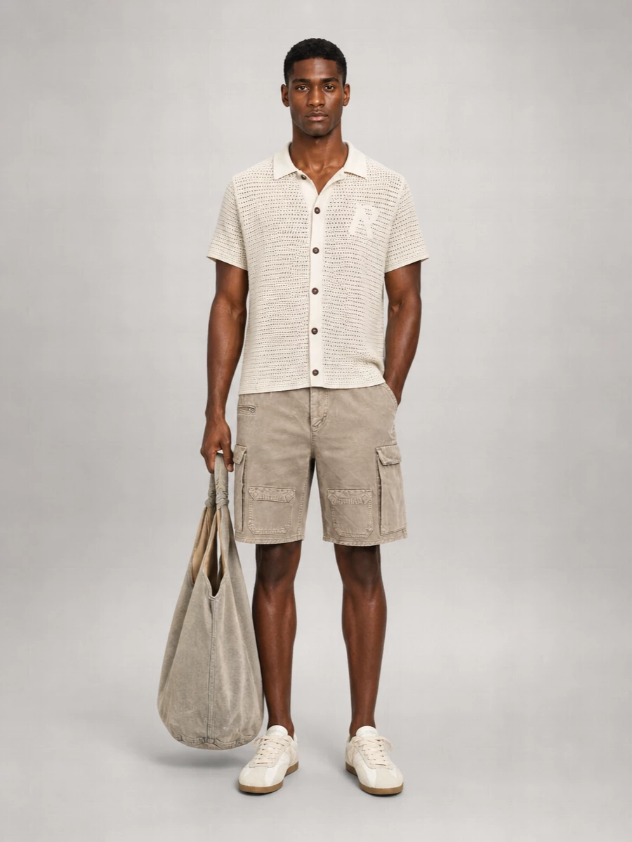 Represent Knitted Polo Shirt