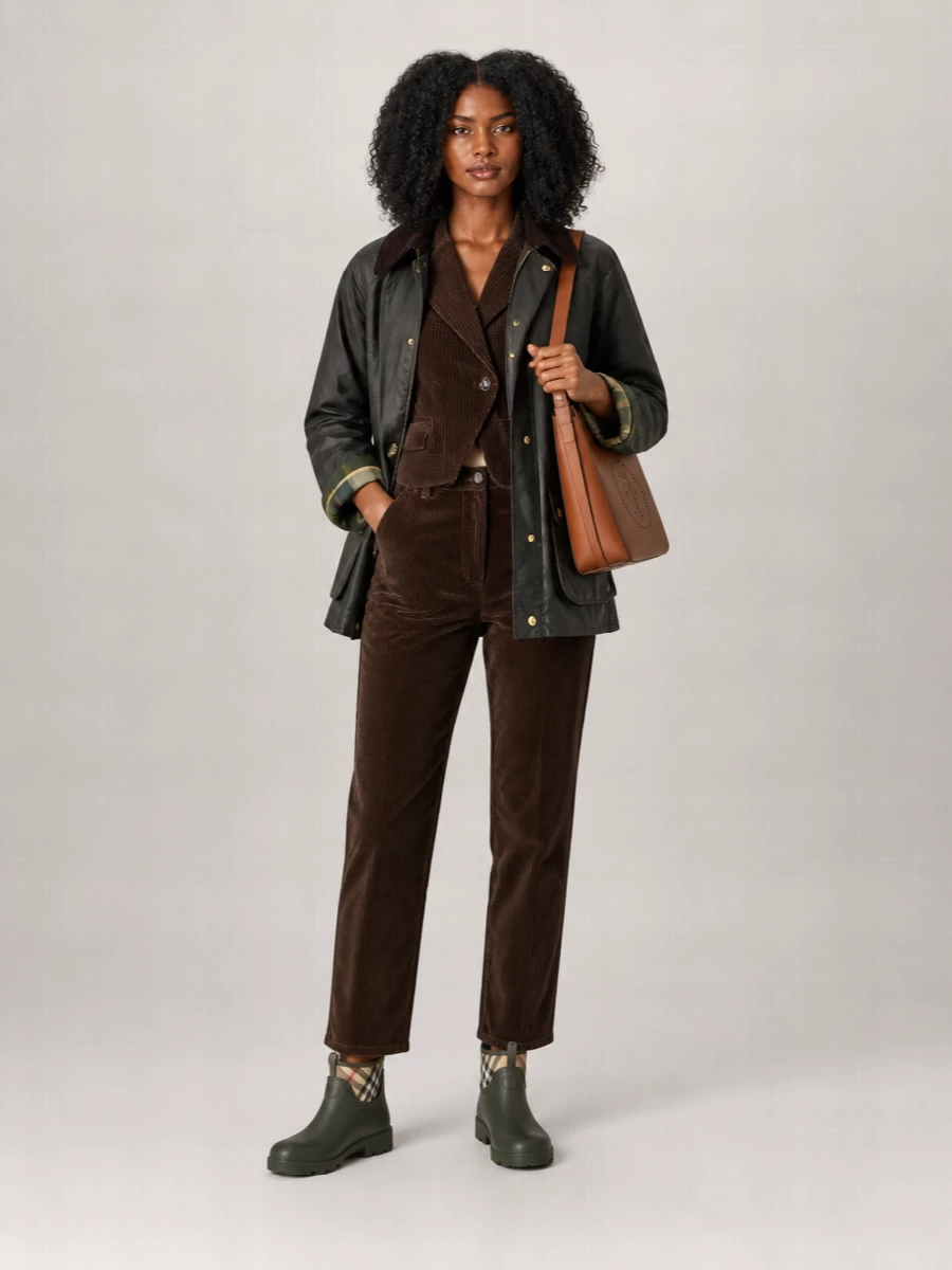 Barbour 'Coton Ciré Vert' Jacket