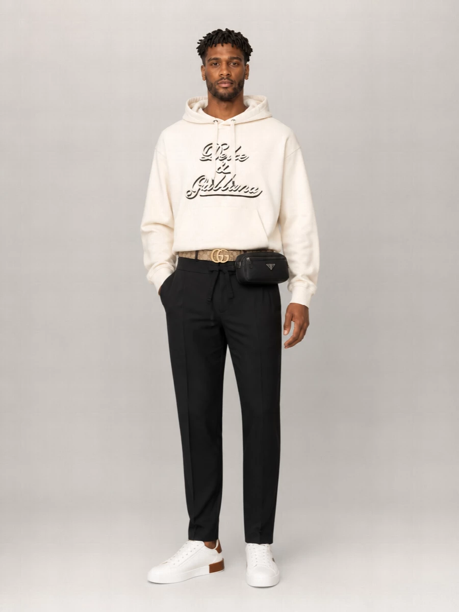 Dolce&Gabbana Calf Leather Portofino Low-Top Sneakers