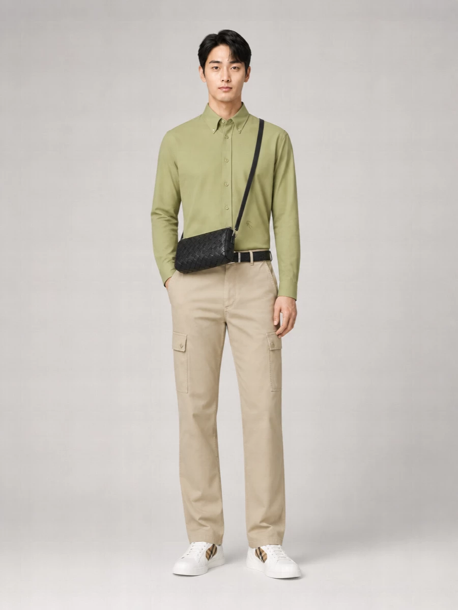 Burberry Cotton Cargo Trousers